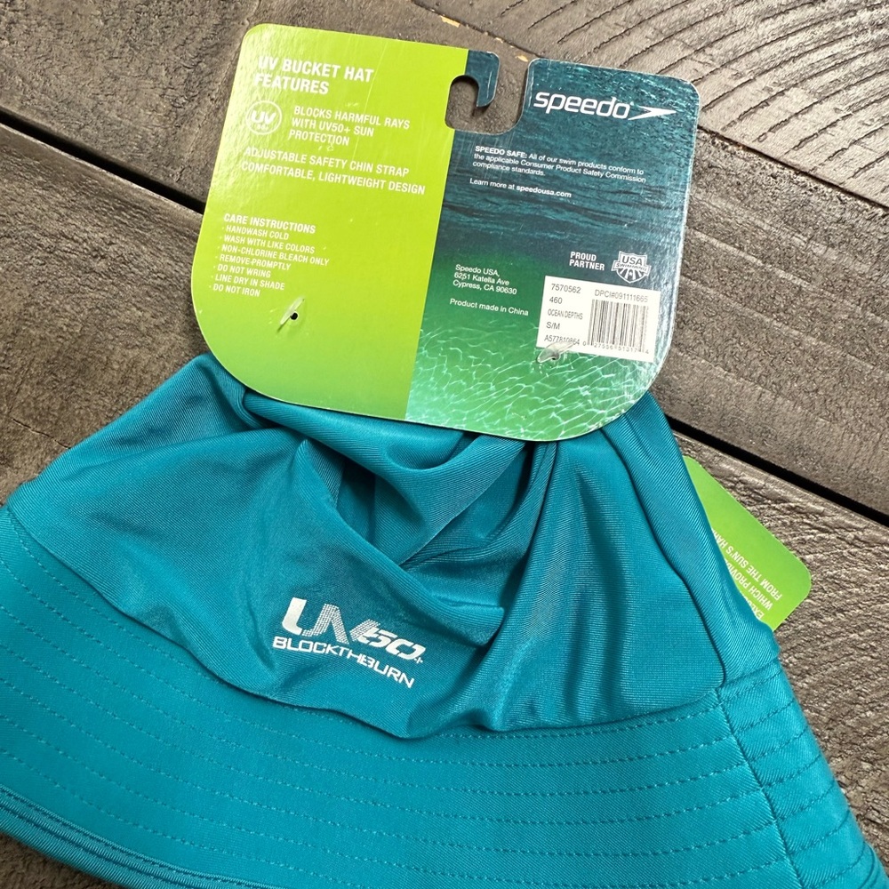 Speedo Blue Baby Swim Hat UV Protection - Picture 3 of 4